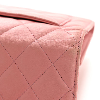 Chanel Lambskin Quilted Large Flap Wallet Pink 15 of 15