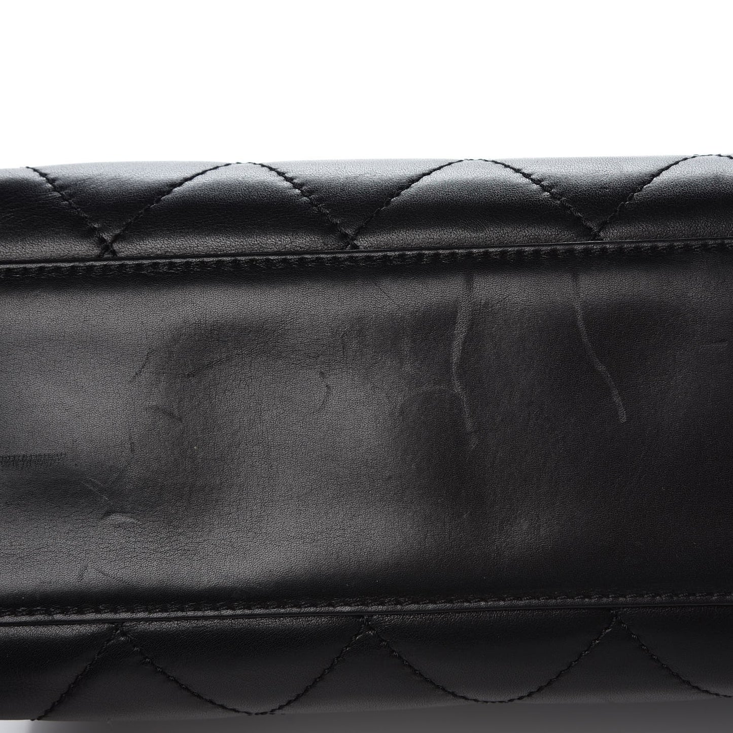 Lambskin Bekko Chain Large Shoulder Bag Black