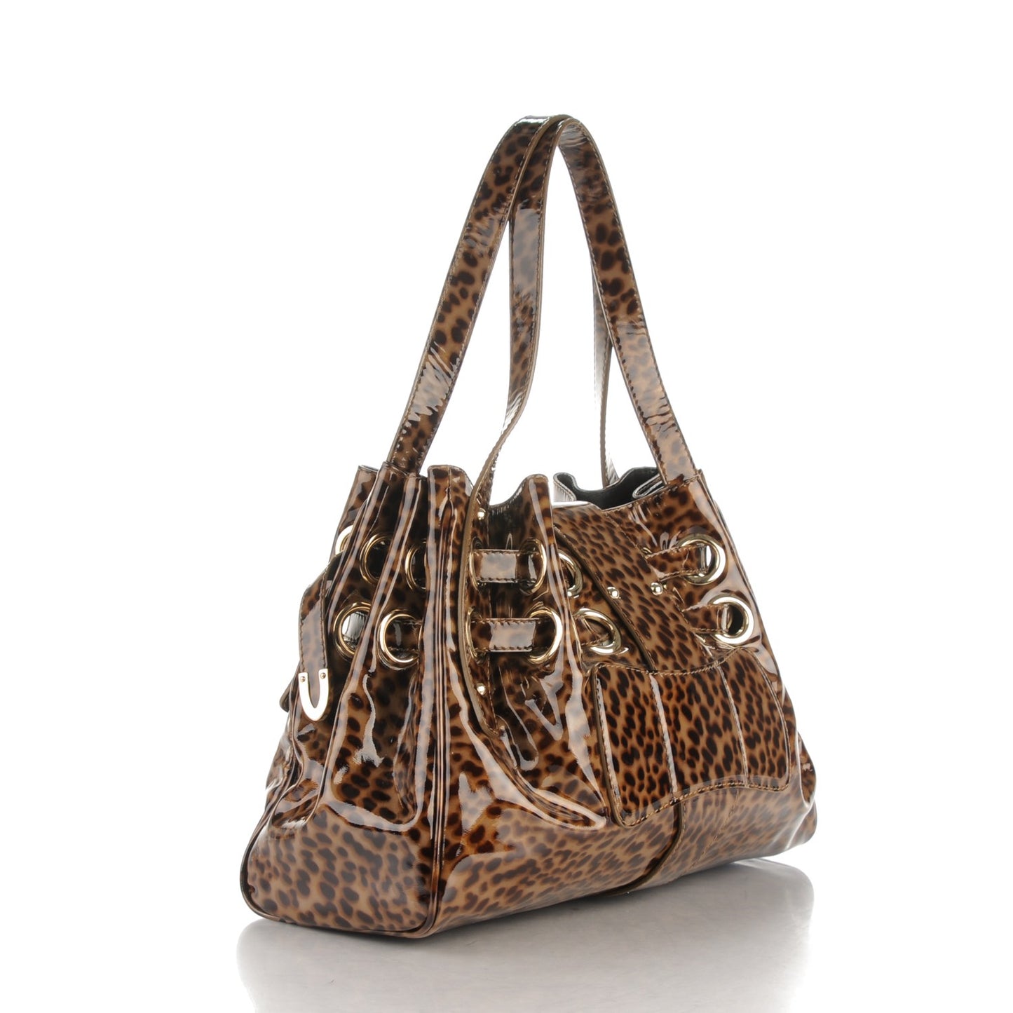 Patent Leopard Print Riki Natural