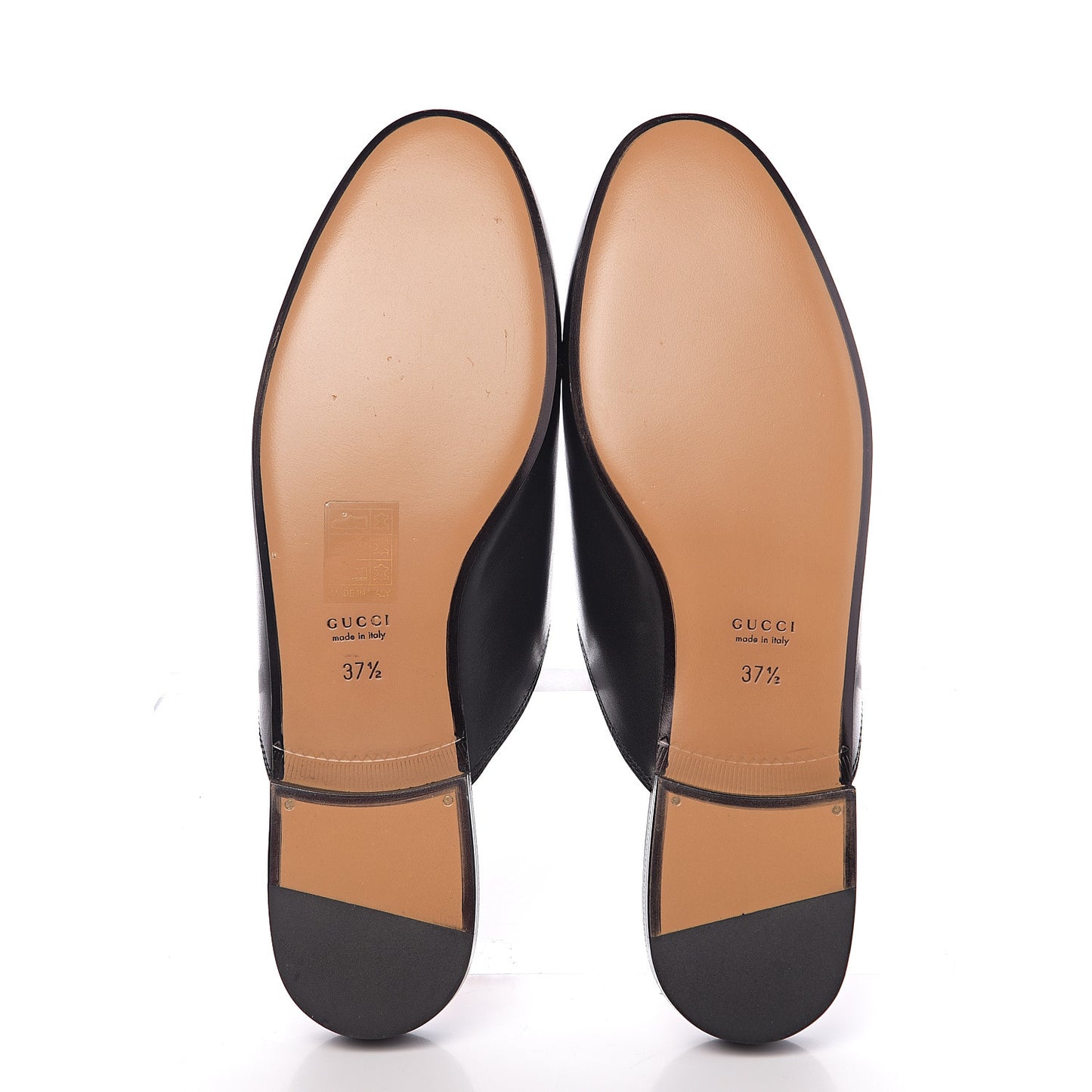 Calfskin Flower Embroidered Womens Princetown Slippers 37.5 Black