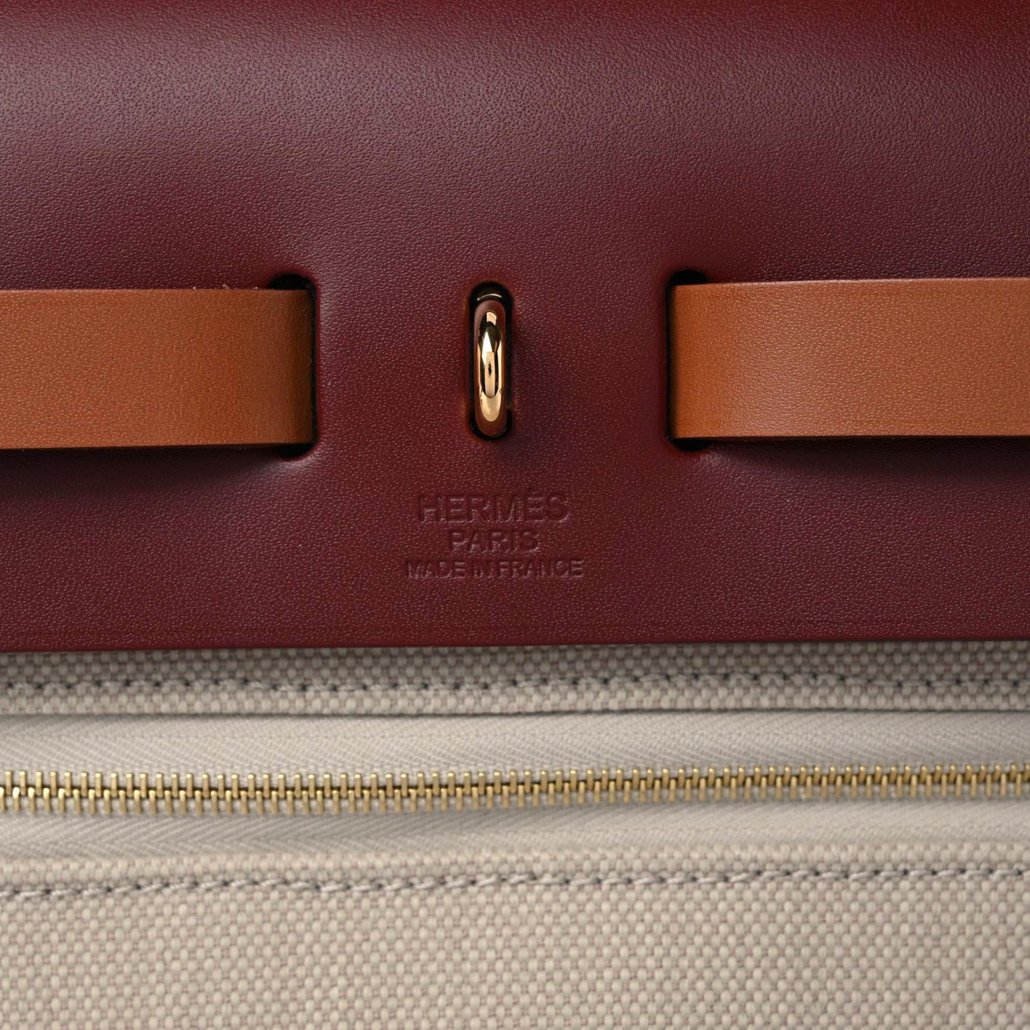 Military Toile Vache Hunter Herbag Zip 31 PM Beton Rouge H Fauve
