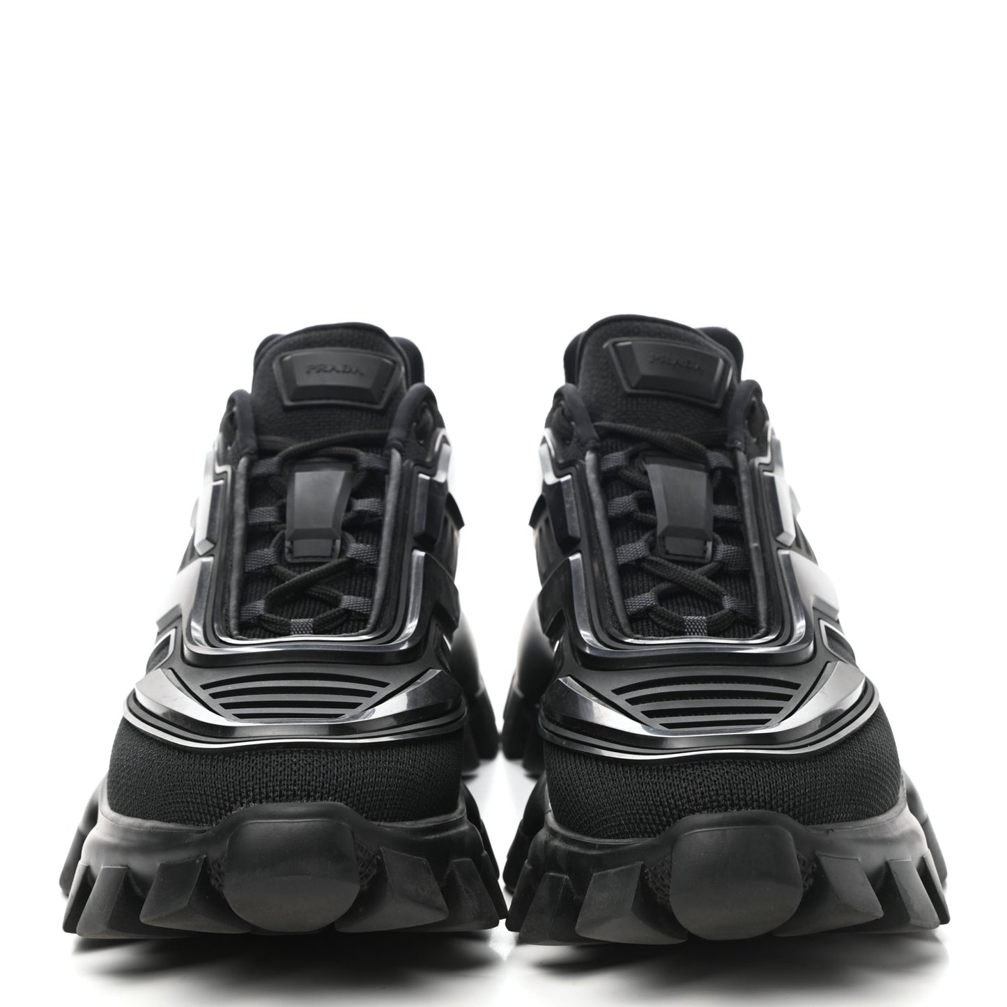 Rubber Knit Fabric Mens Cloudbust Thunder Sneakers 8 Black