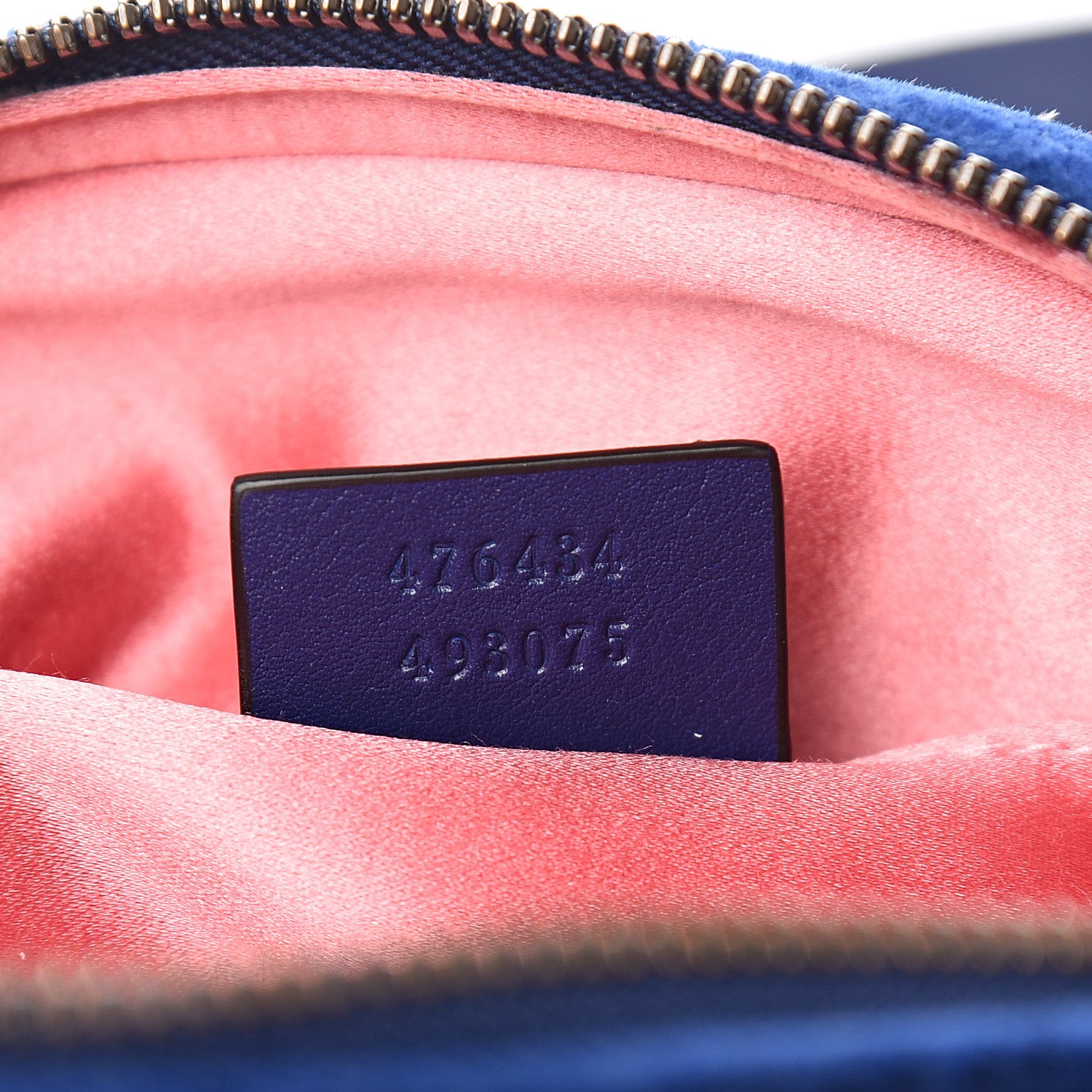 Gucci Velvet Matelasse GG Marmont Belt Bag 75 30 Cobalt Blue 6 of 8