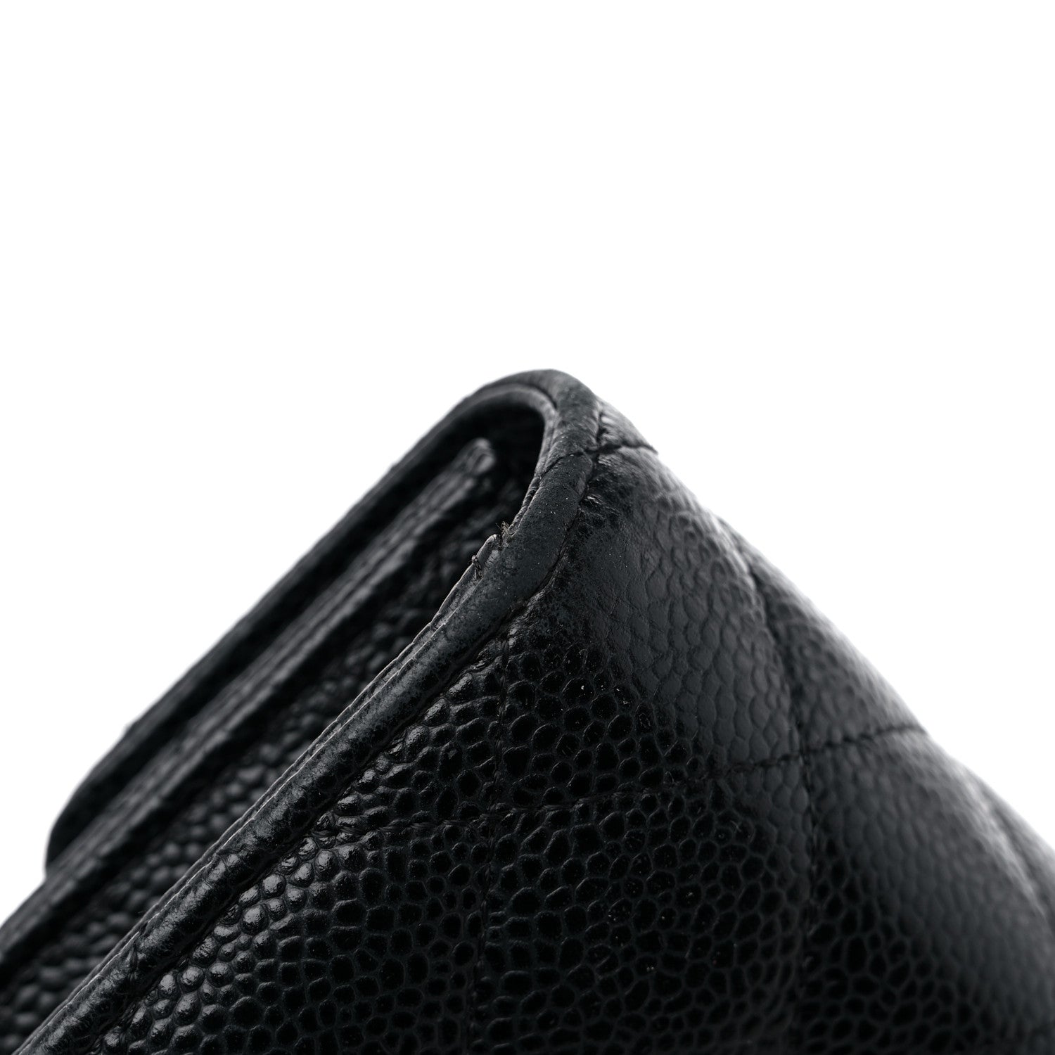 Chanel Caviar Quilted Large Gusset Flap Wallet Black 17 of 18