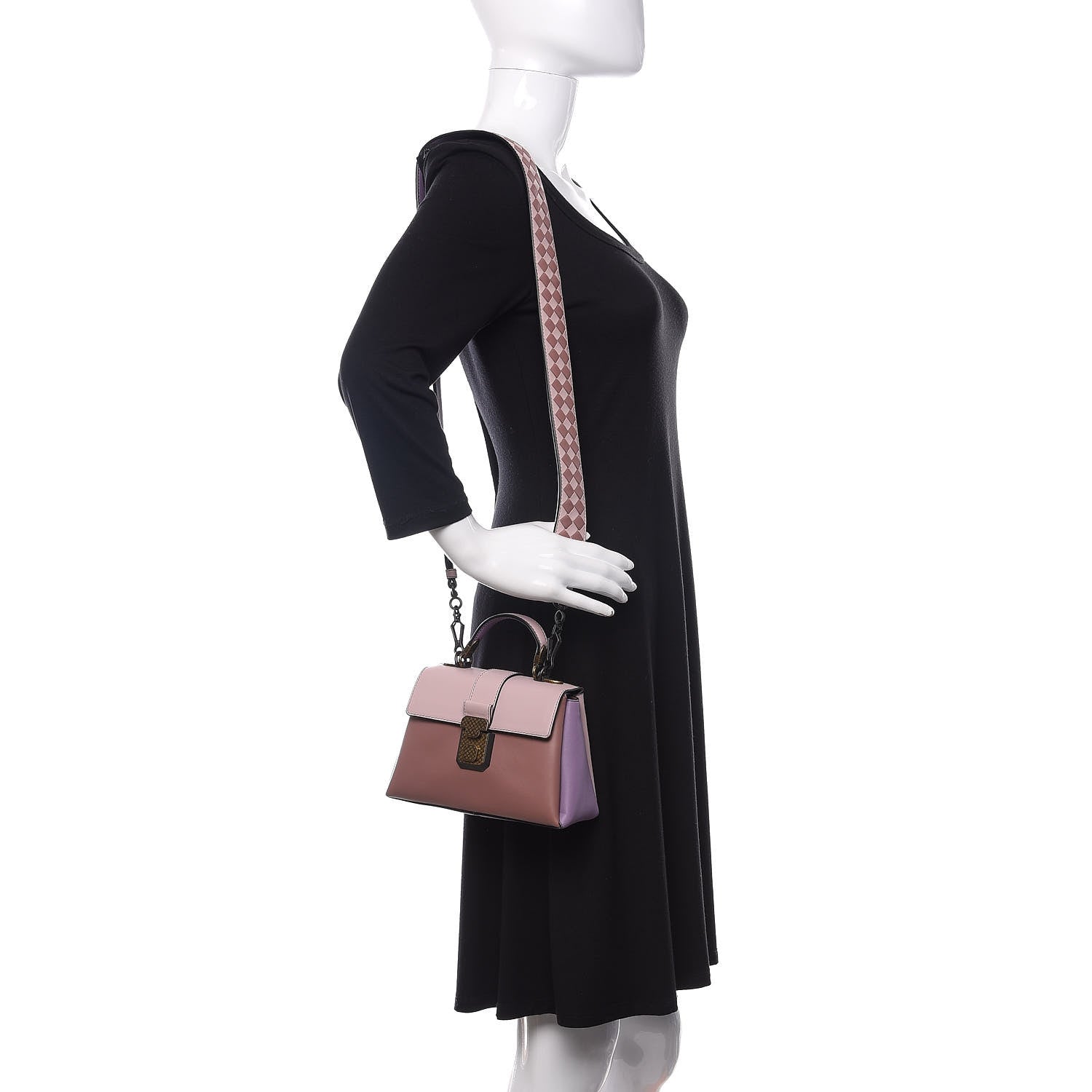 Bottega Veneta Nappa Multicolor Mini Piazza Bag Deco Rose Quartz Wisteria 2 of 9