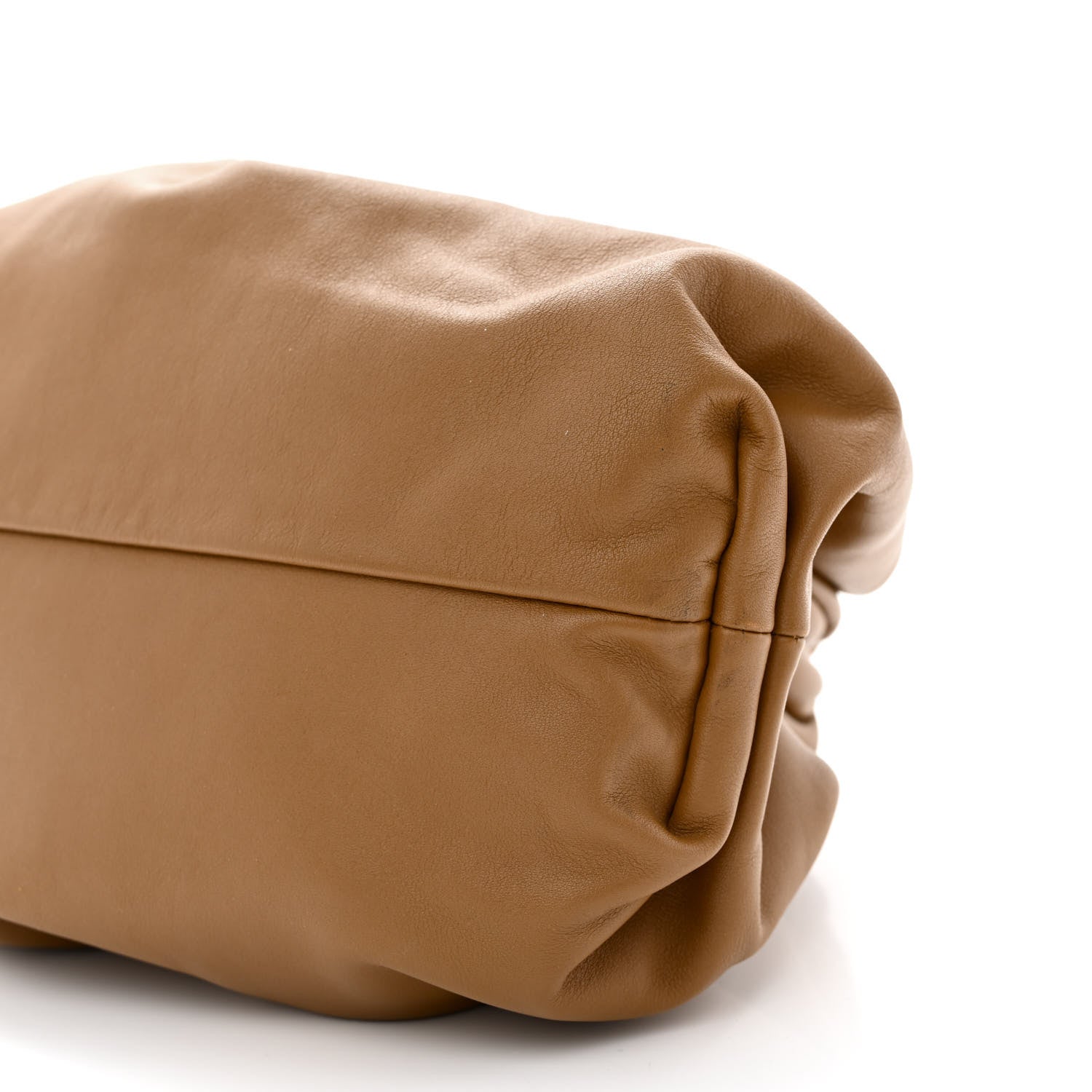 Bottega Veneta Smooth Butter Calf The Pouch Oversized Clutch Teak 10 of 10
