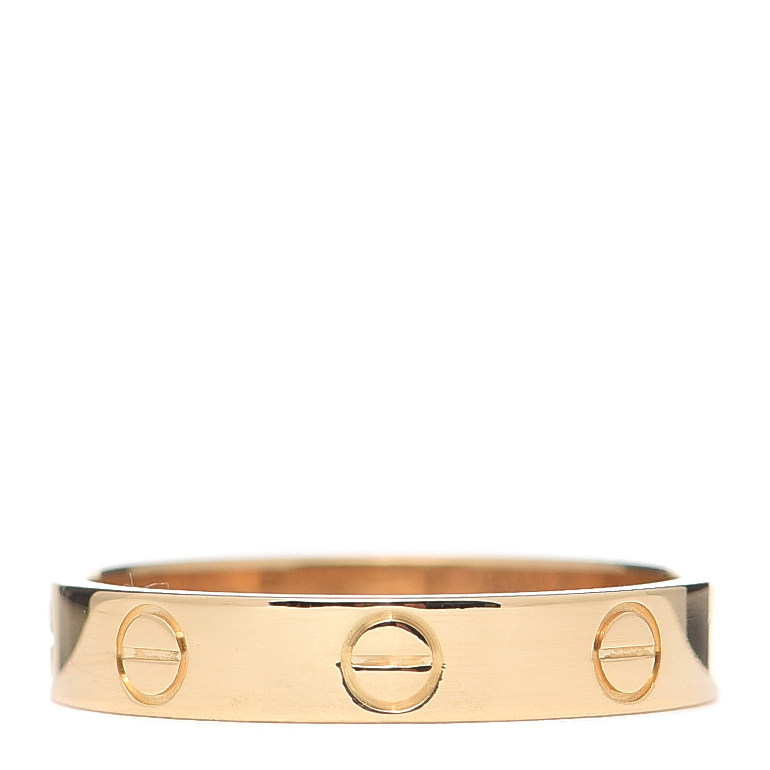 Cartier 18K Yellow Gold 3.5mm LOVE Wedding Band Ring 54 6.75 3 of 5