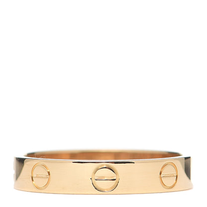 Cartier 18K Yellow Gold 3.5mm LOVE Wedding Band Ring 54 6.75 3 of 5