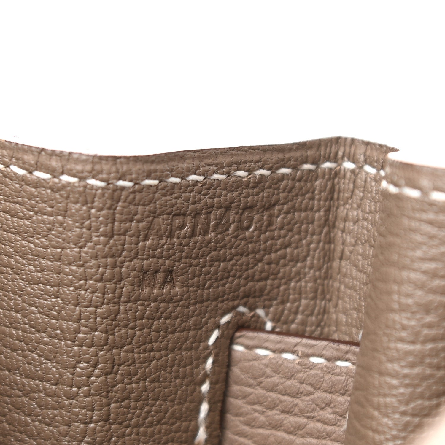Hermes Togo Horseshoe Kelly Retourne 35 Etoupe 5 of 9