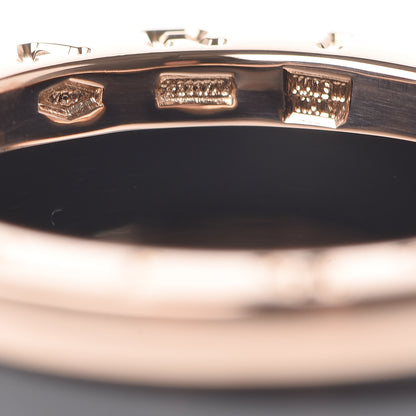 Bulgari 18K Rose Gold Black Ceramic B.Zero1 Four-Band Ring 51 5.75 6 of 7