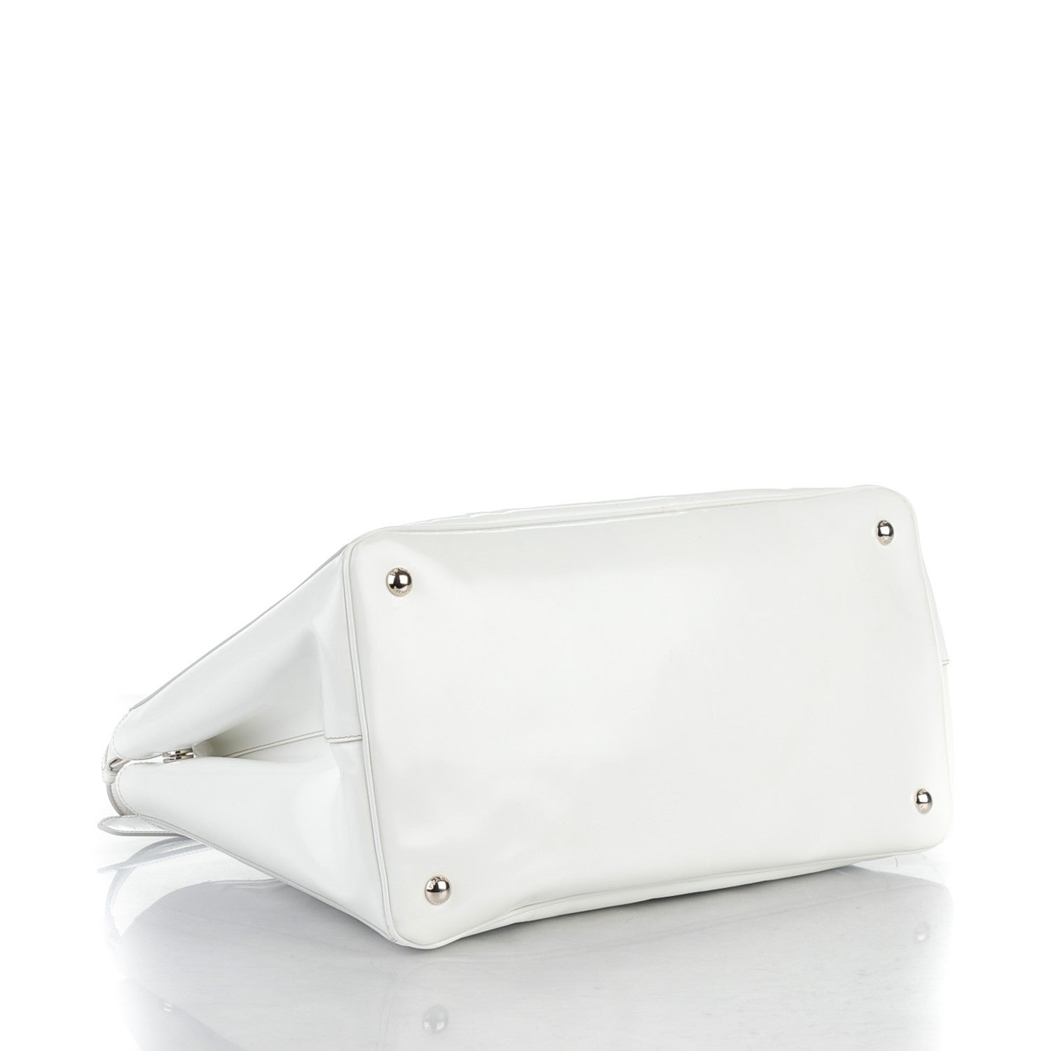 Prada Spazzolato Crystal Tote Talco 4 of 8