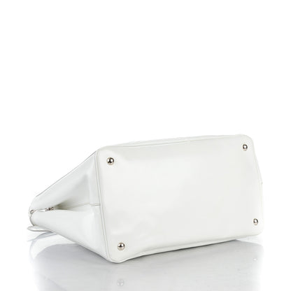 Prada Spazzolato Crystal Tote Talco 4 of 8