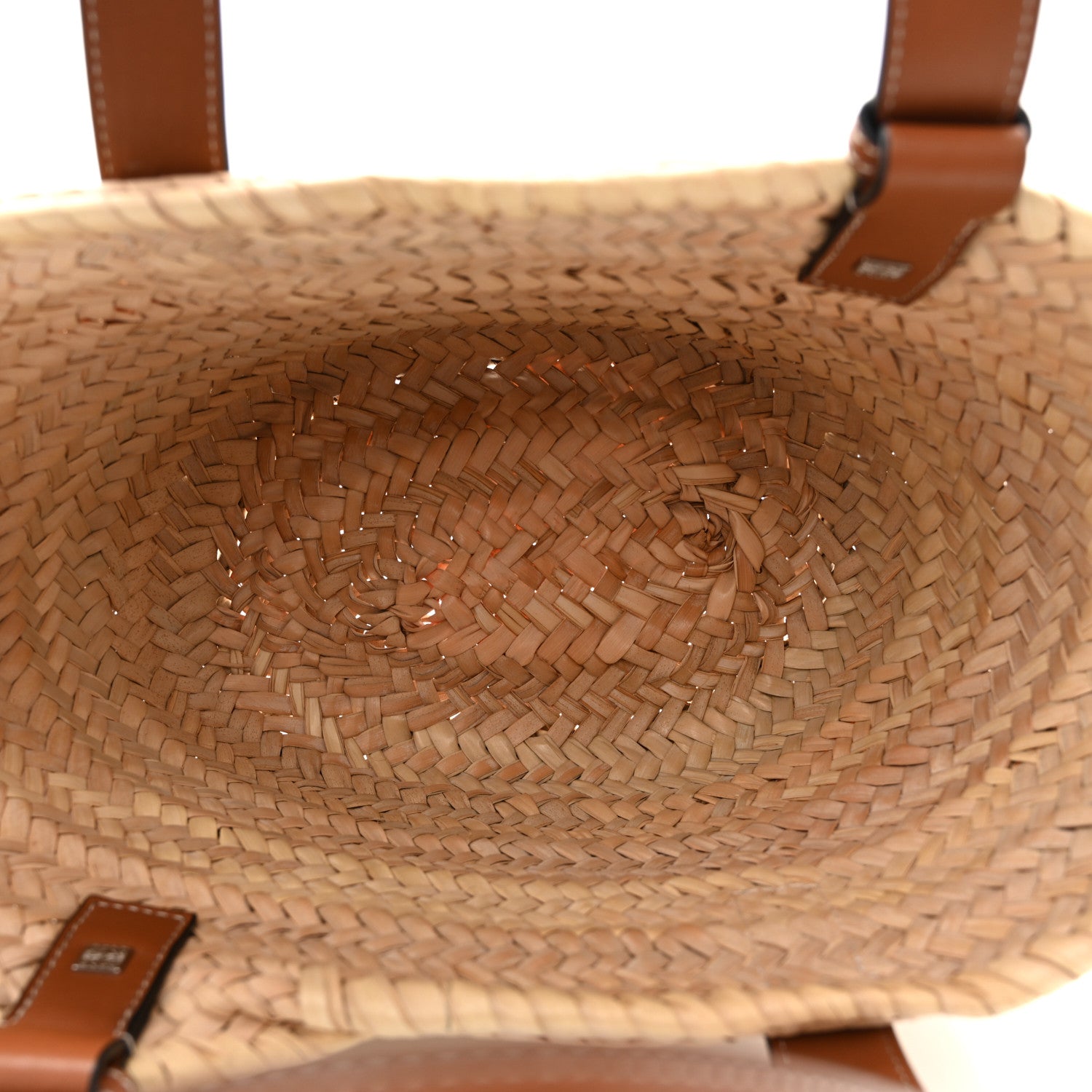 Loewe Raffia Small Basket Tote Bag Natural Tan 5 of 13