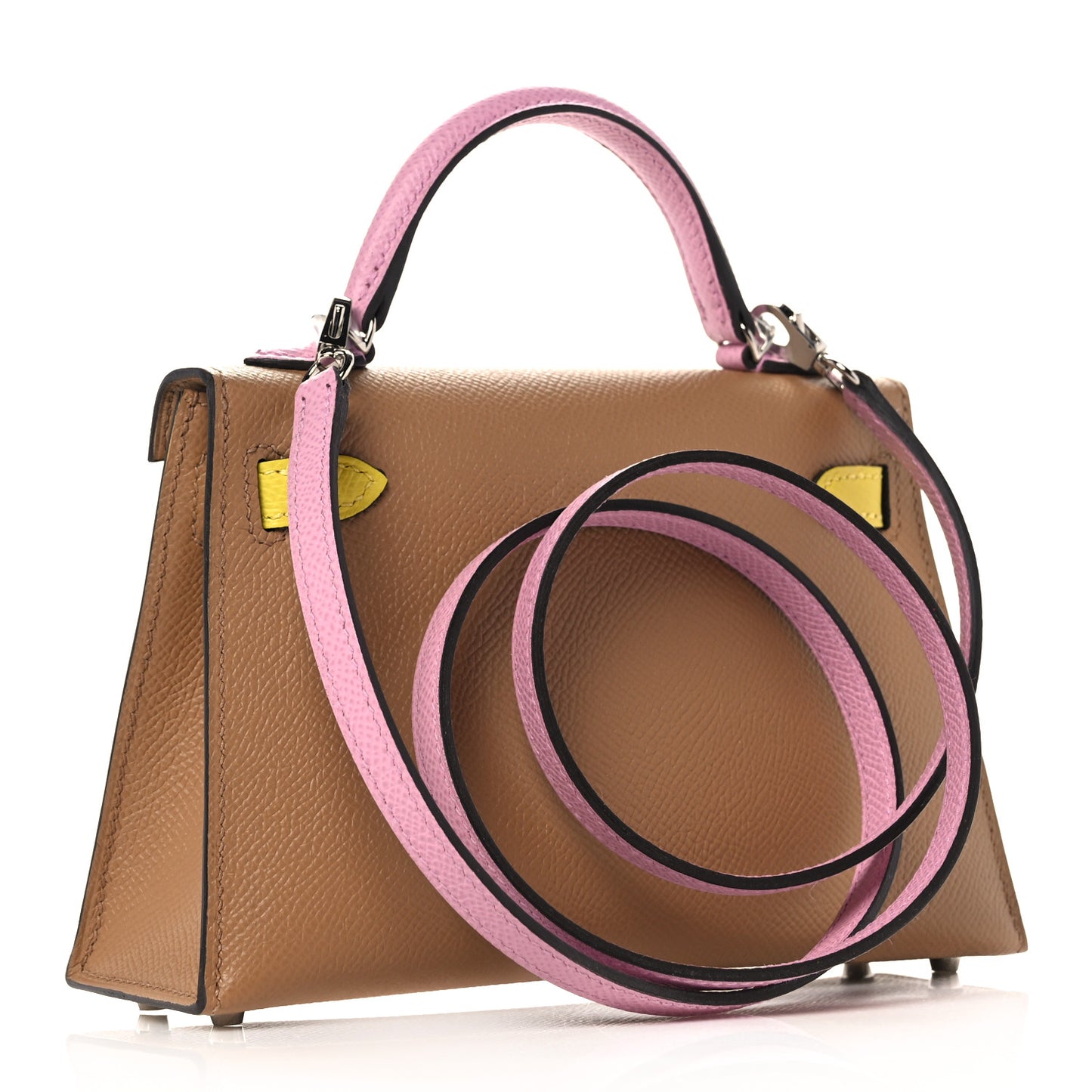 Epsom Mini Kelly Sellier 20 Chai Mauve Sylvestre Lime