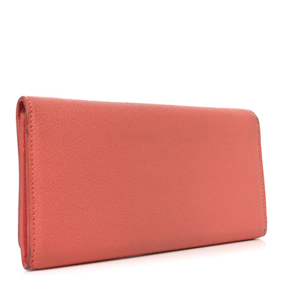 Balenciaga Grained Calfskin Essential Money Wallet Rose Jaipur 3 of 7