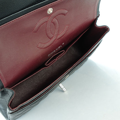 Chanel Caviar Quilted Medium Double Flap Black 6 of 7