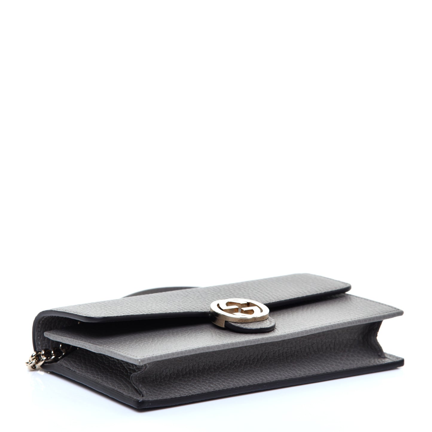 Dollar Calfskin Interlocking G Chain Wallet Loess