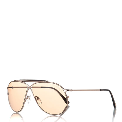 Tom Ford Tom N.6 Private Collection Aviator Sunglasses Rose Gold Brown 1 of 7