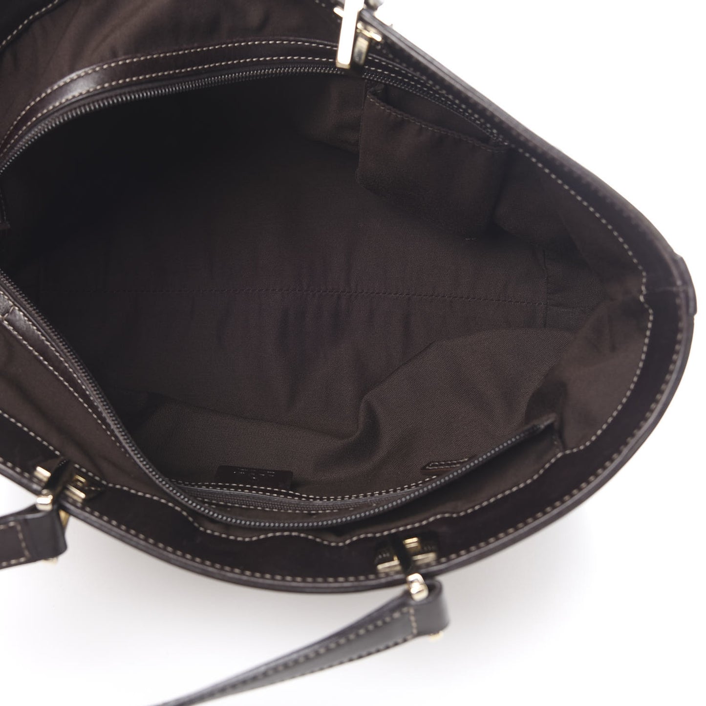 Monogram Large Punch Tote Dark Brown