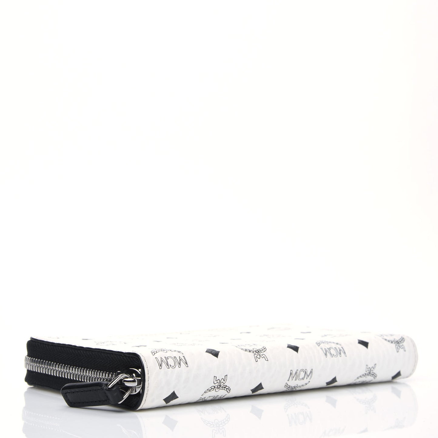 Visetos Large Zip Around Wallet White