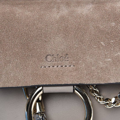 Chloe Suede Calfskin Mini Faye Bracelet Bag Motty Grey 5 of 10
