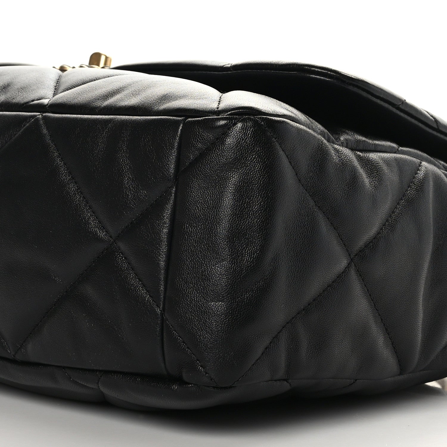 Chanel Lambskin Quilted Maxi Chanel 19 Flap Black 9 of 9