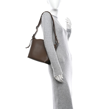 Loewe Supple Smooth Calfskin Jacquard Small Cubi Crossbody Bag Winter Brown 2 of 11