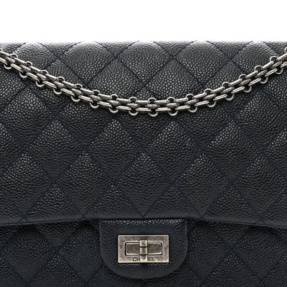 Chanel Caviar Quilted 2.55 Reissue 226 Flap Navy Blue 5 of 14