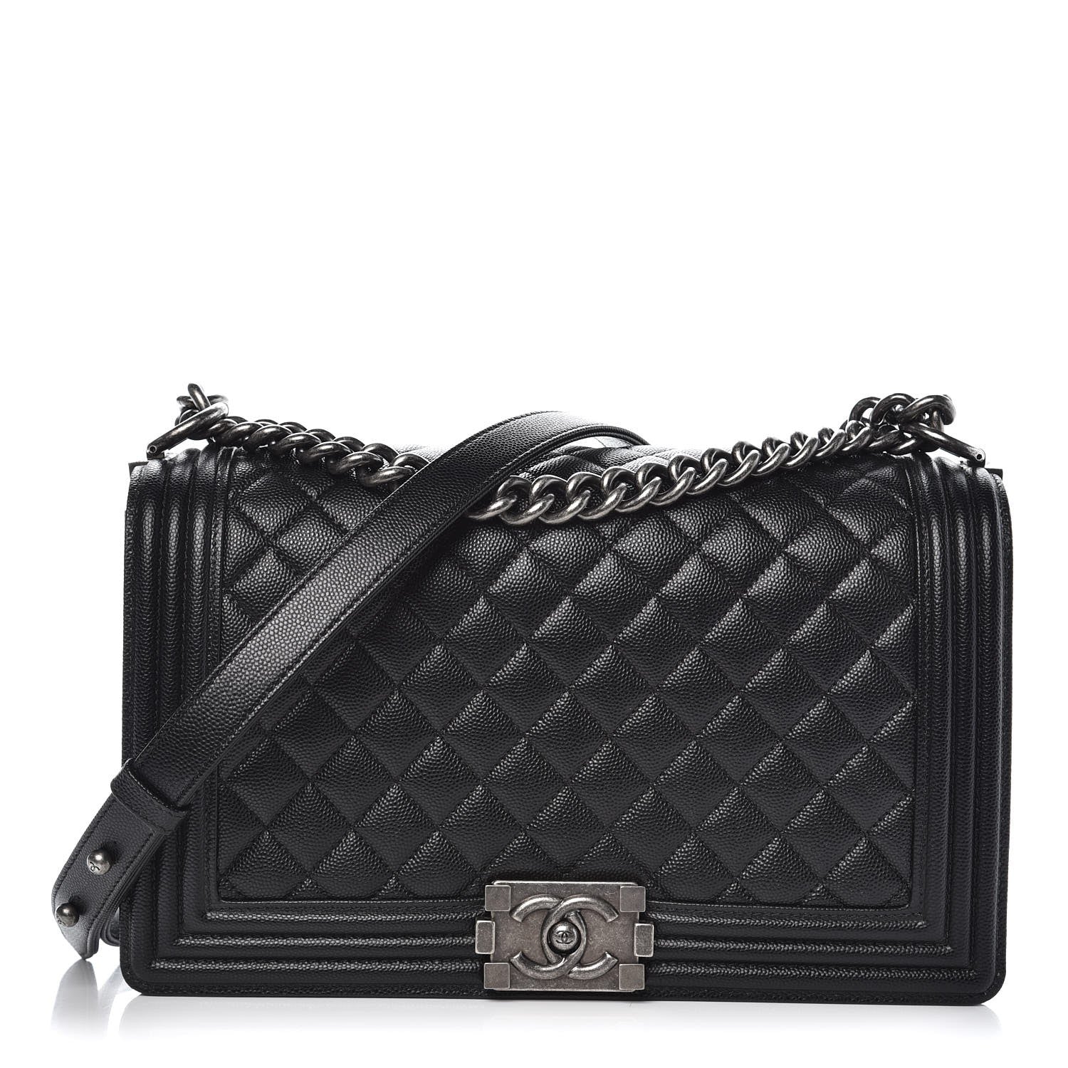 Chanel Caviar Quilted New Medium Boy Flap Black 1 of 8