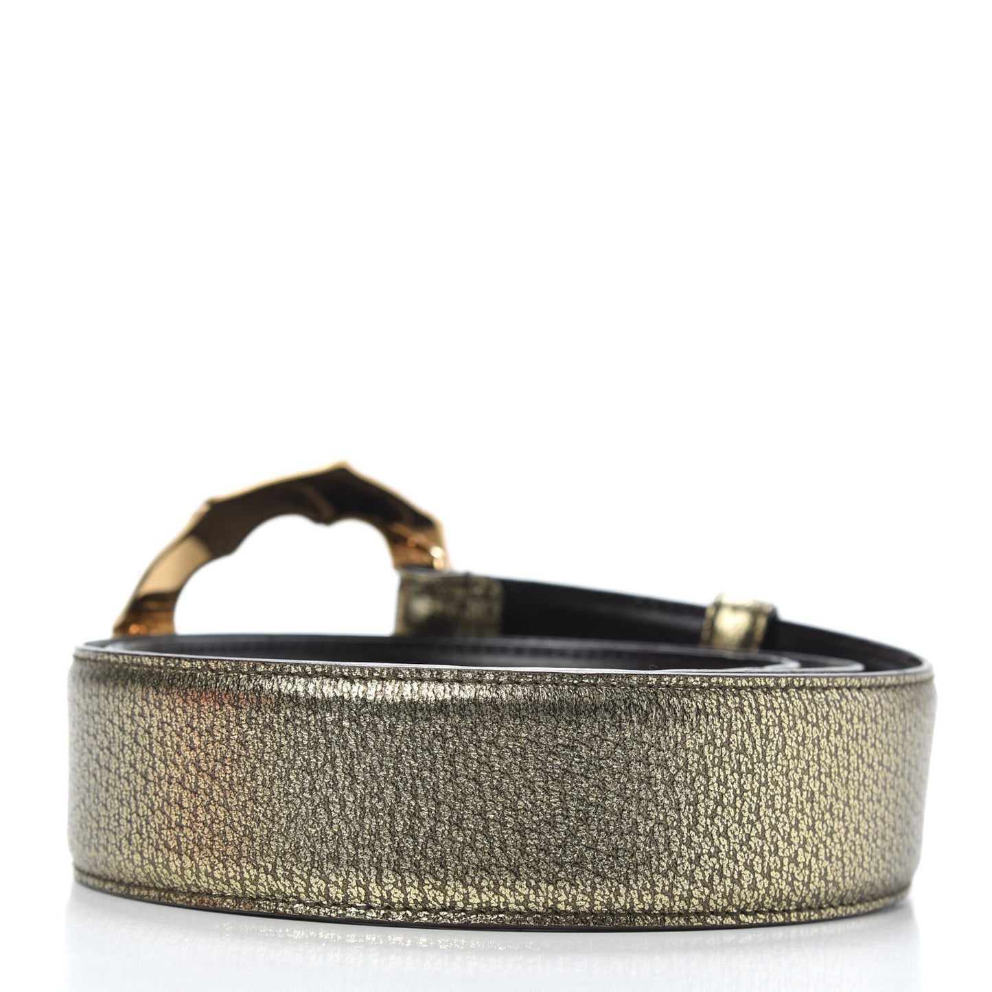 Calfskin Bamboo Ring Belt 90 36 Gold