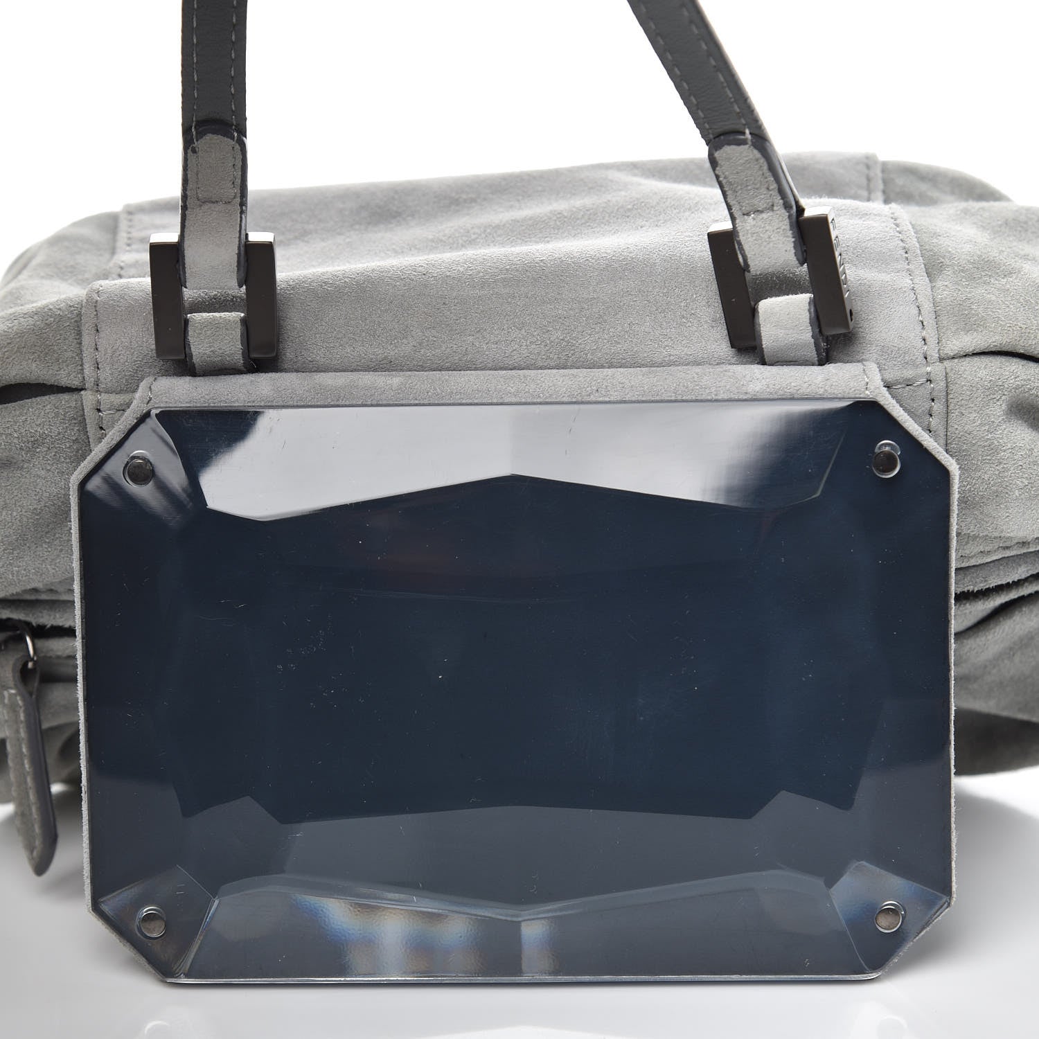 Fendi Suede To You Mirrored Mini Duffle Mint 9 of 12