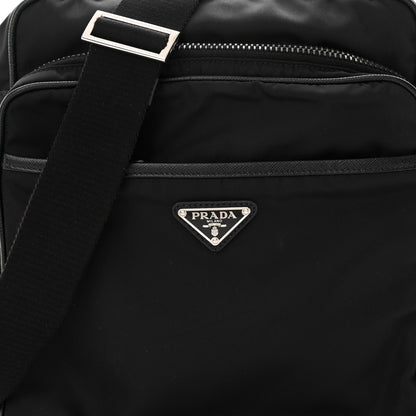 Prada Tessuto Nylon Messenger Bag Black 7 of 9