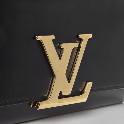 Louis Vuitton Calfskin Chain Louise MM Black 8 of 8