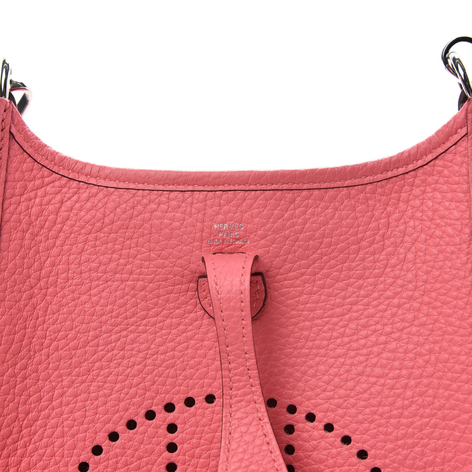 Hermes Taurillon Clemence Allegro Evelyne TPM Rose Azalee Rose Confetti 6 of 10