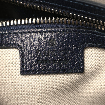 Gucci GG Supreme Monogram Textured Dollar Calfskin Web Small Ophidia Messenger Bag Beige Blue 6 of 10