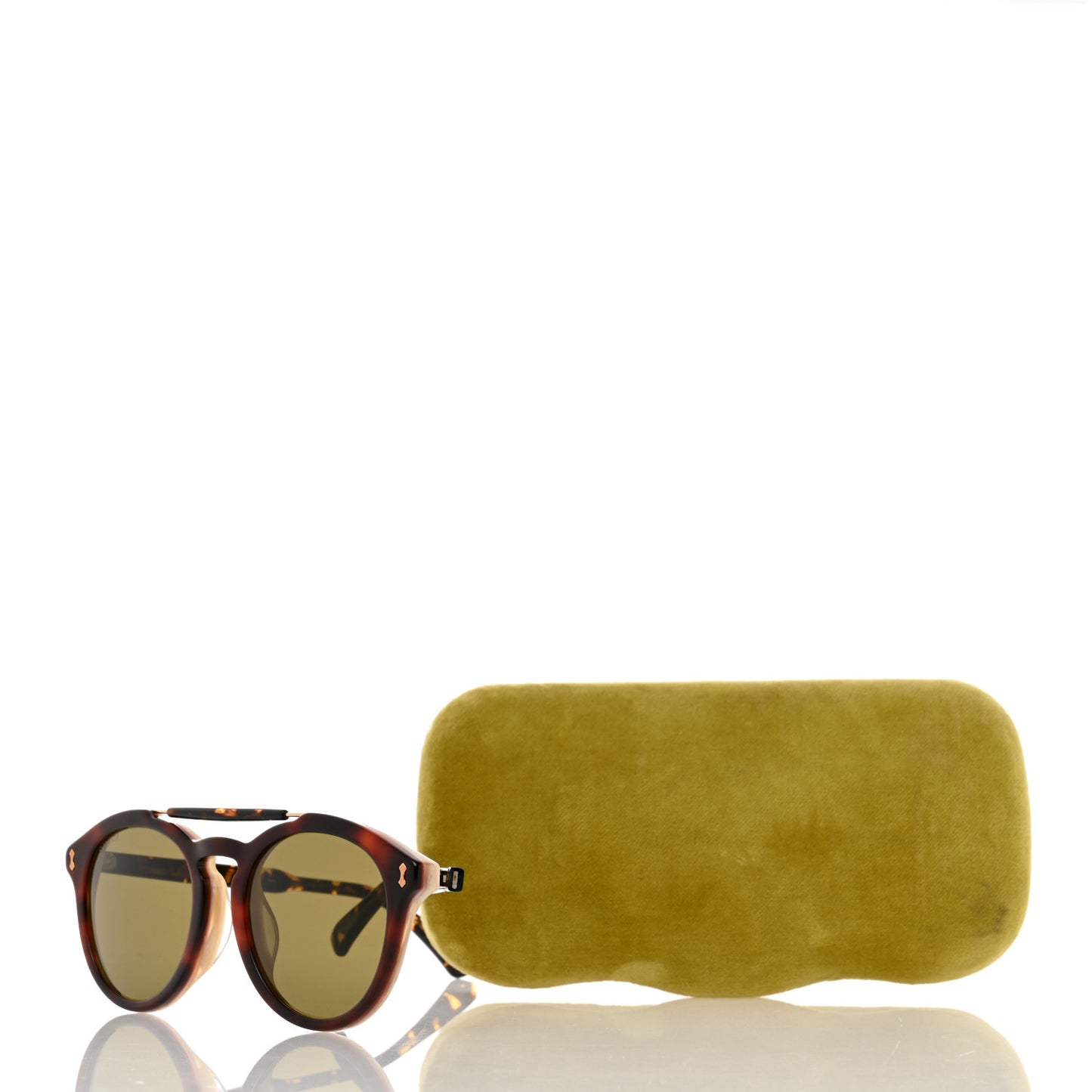 Round Avana Sunglasses GG0124SA Tortoise