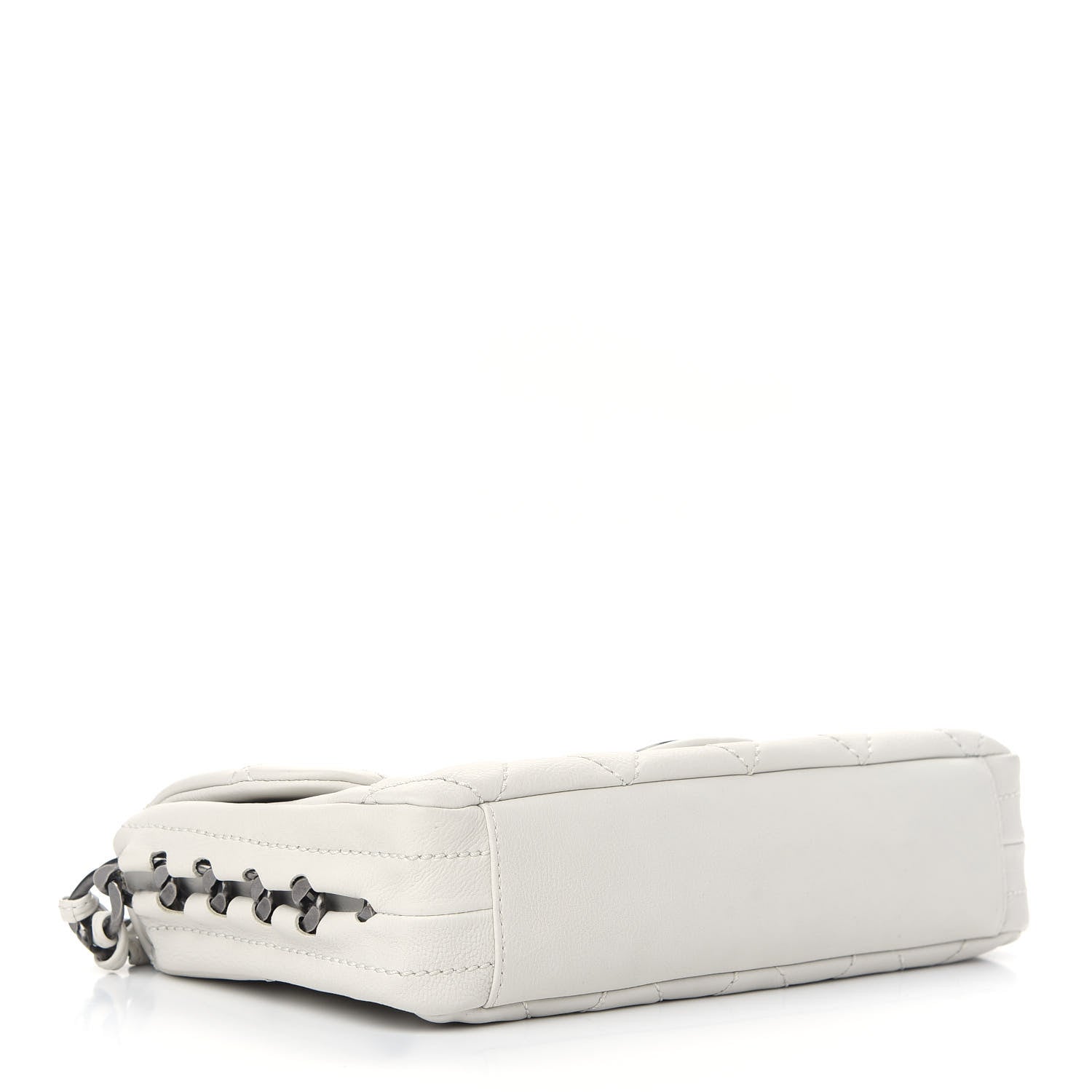 Chanel Calfskin Quilted Medium Modern Chain Flap White 3 of 8