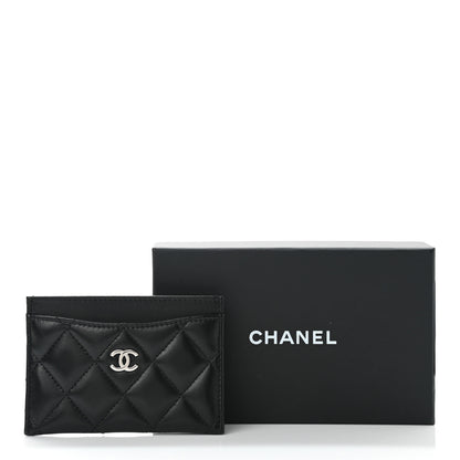 Chanel Lambskin Quilted Card Holder Black 9 of 9