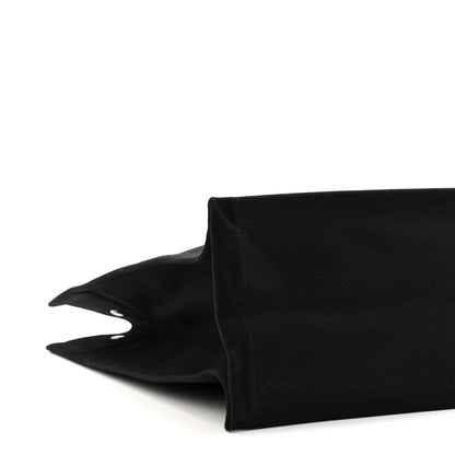 Saint Laurent Linen Calfskin Rive Gauche Tote Black 17 of 21