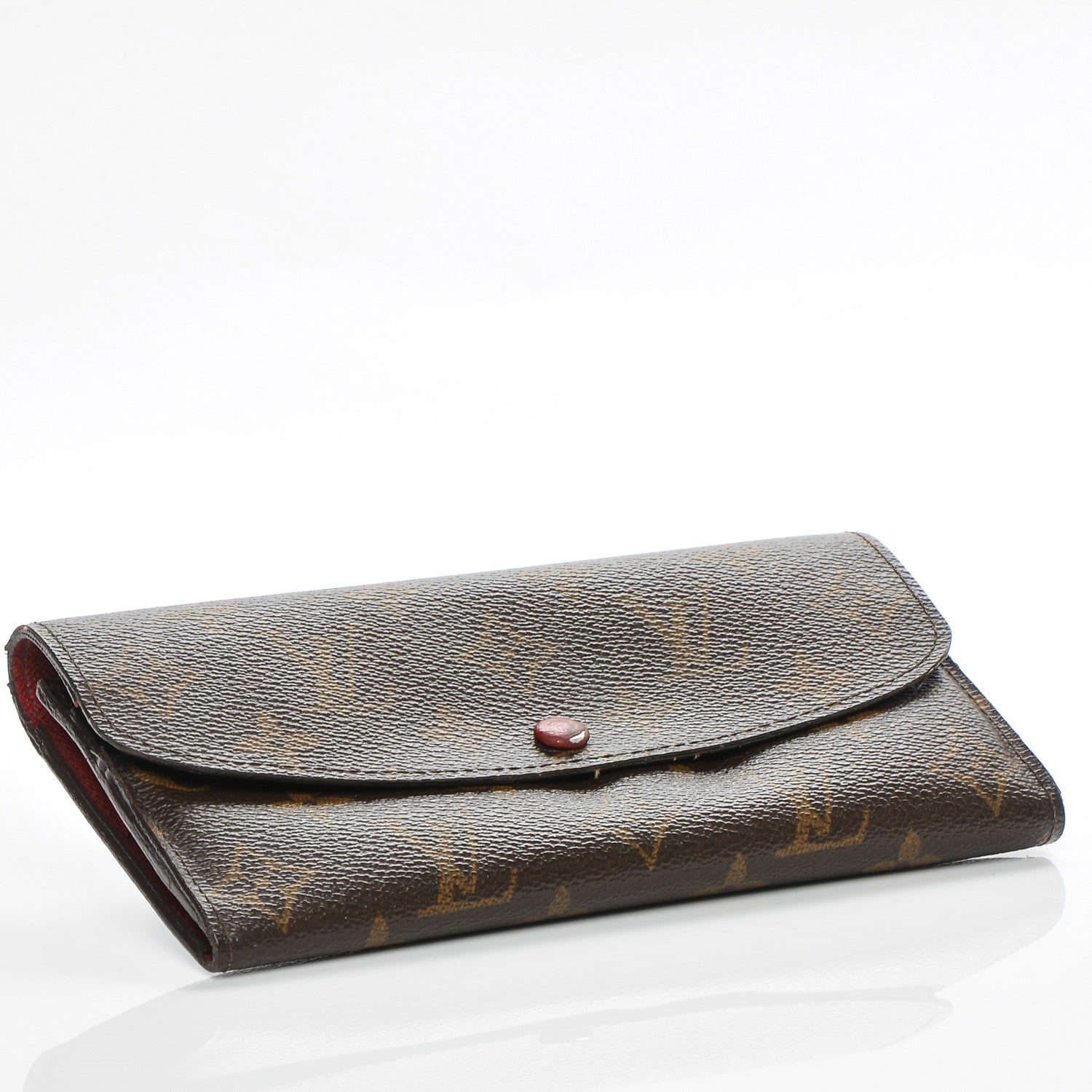 Louis Vuitton Monogram Emilie Wallet Red 7 of 12