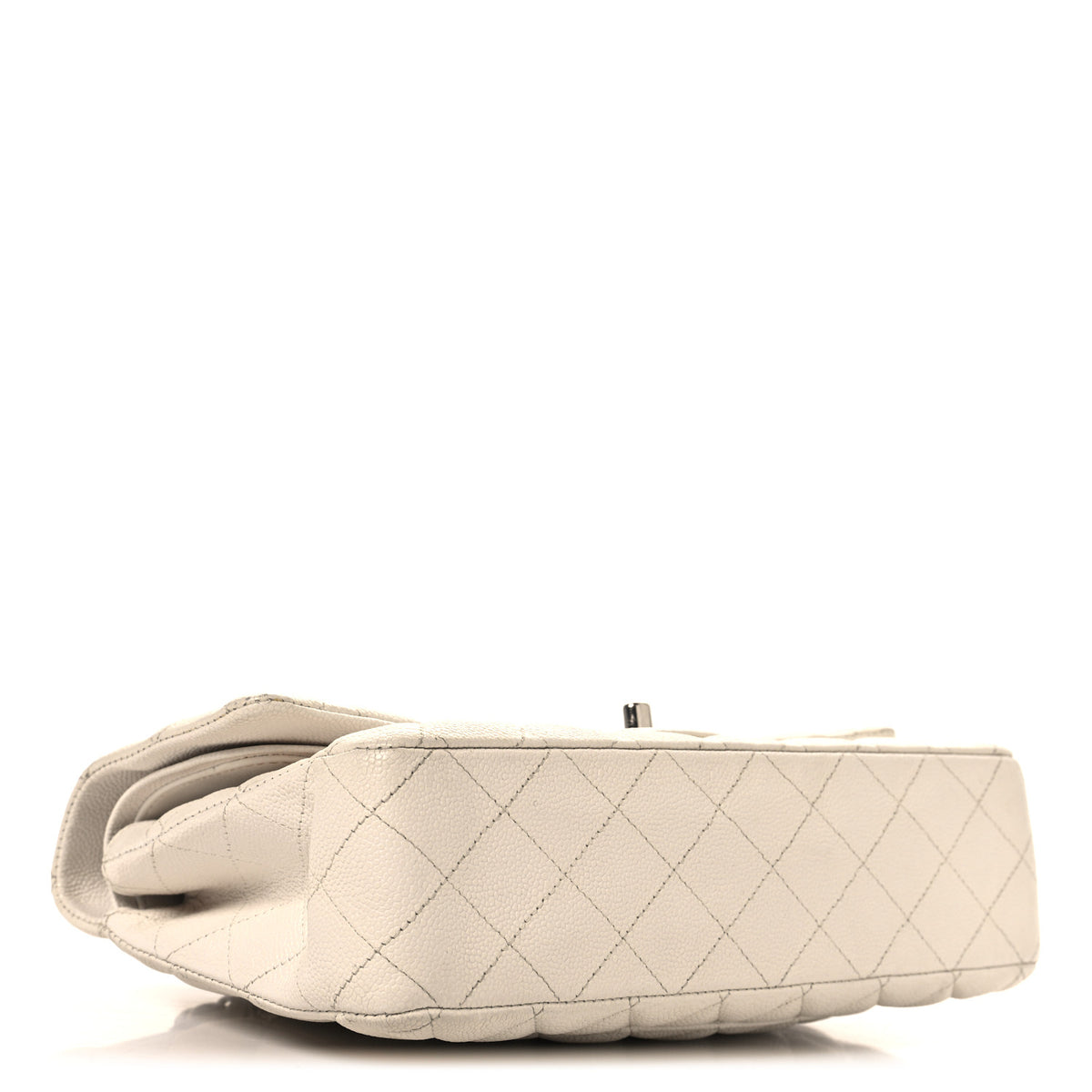 Chanel Caviar Quilted Medium Double Flap White 4 of 12