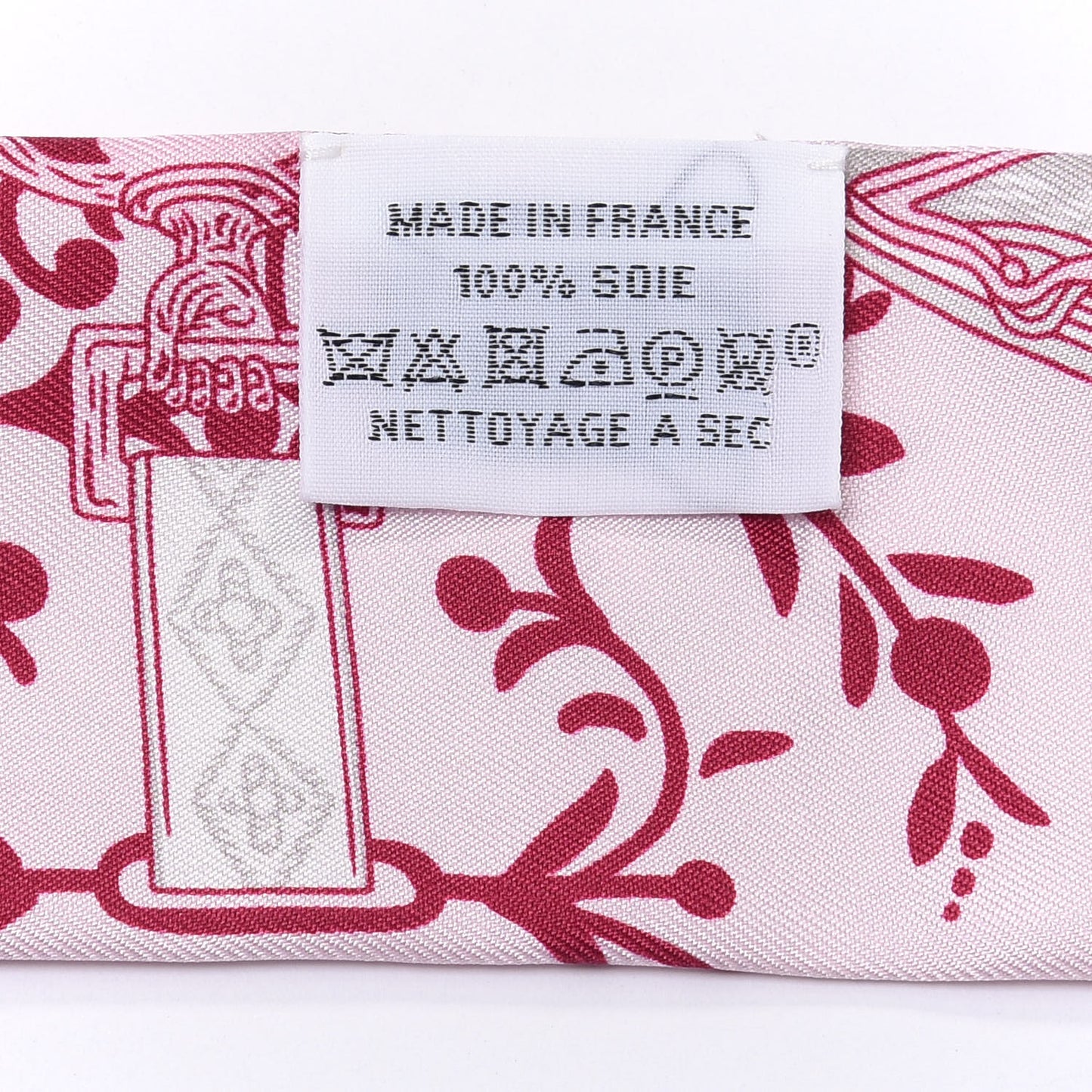 Silk Etriers Remix Twilly Rose Pale Bordeaux