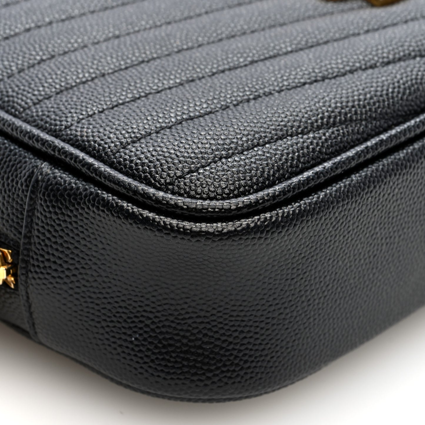 Grain De Poudre Matelasse Monogram Mini Lou Camera Bag Black