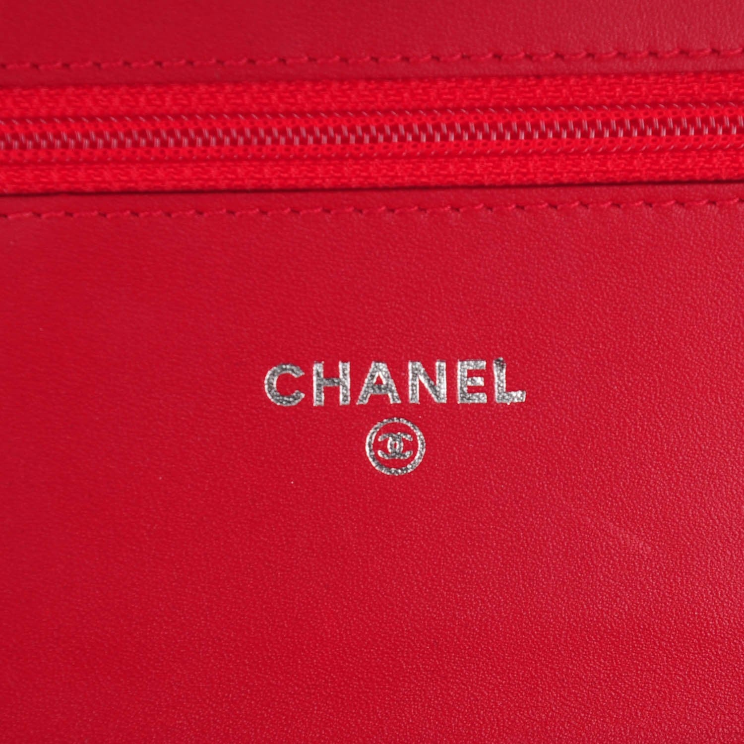 Chanel Patent Quilted Brilliant Wallet On Chain WOC Red 6 of 7