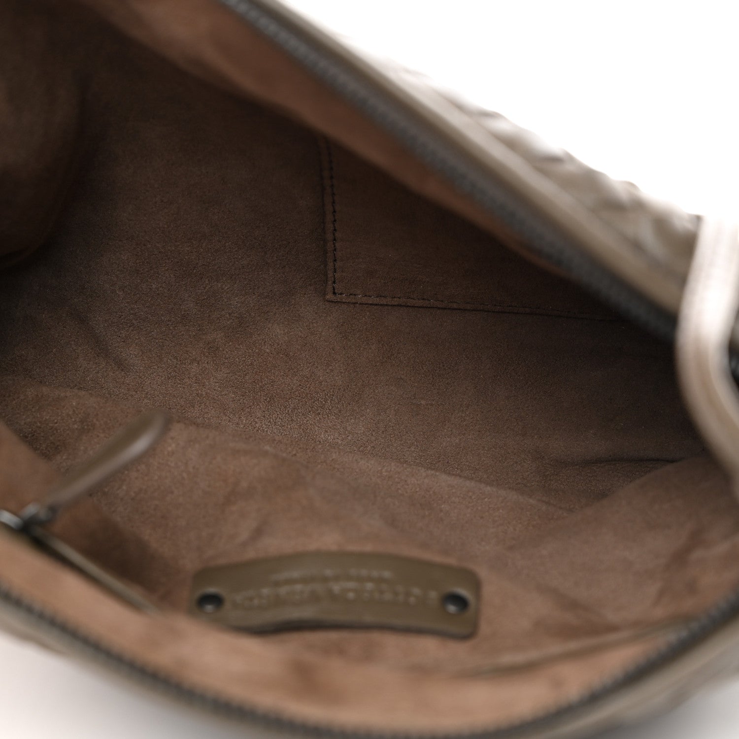 Bottega Veneta Nappa Intrecciato Nodini Crossbody Messenger Taupe Grey 5 of 11