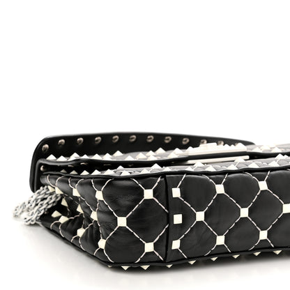 Valentino Garavani Lambskin Small Free Rockstud Spike Shoulder Bag Black 8 of 10