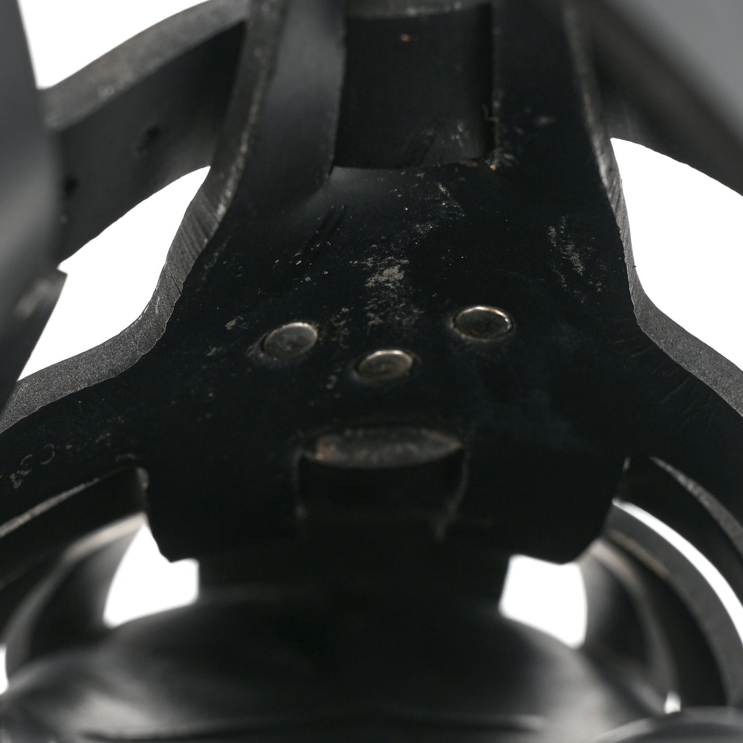Foam Rubber Triangle Logo Monolith 55mm Cage Sandals 38 Black
