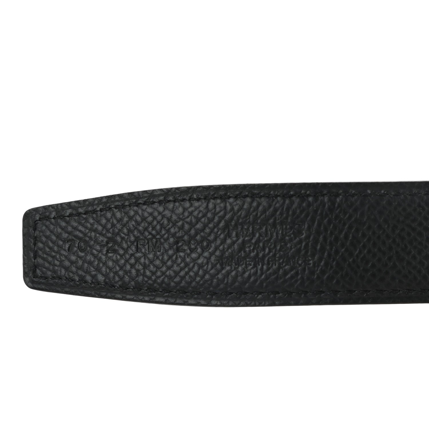 Hermes Swift Epsom 24mm H Belt Strap 70 Nata Black 3 of 5