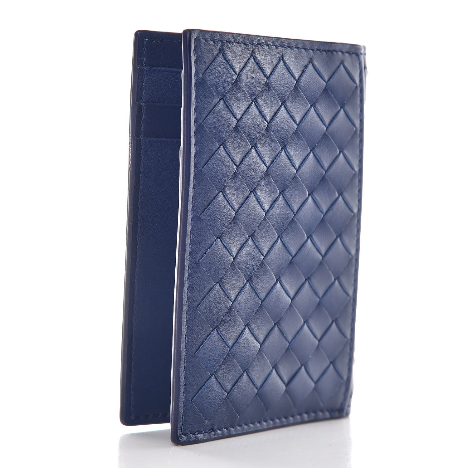 Bottega Veneta Nappa Intrecciato Card Holder Cobalt 3 of 11