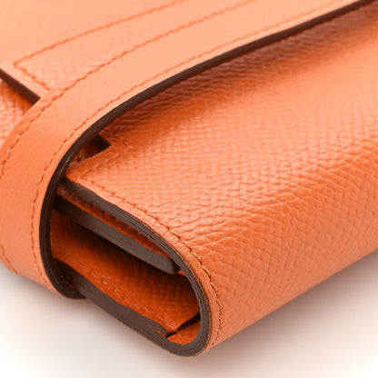 Hermes Epsom Kelly Longue Wallet Orange 13 of 14
